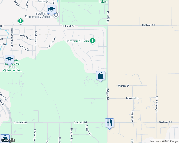 map of restaurants, bars, coffee shops, grocery stores, and more near 29775 Falabella Horse Street in Menifee