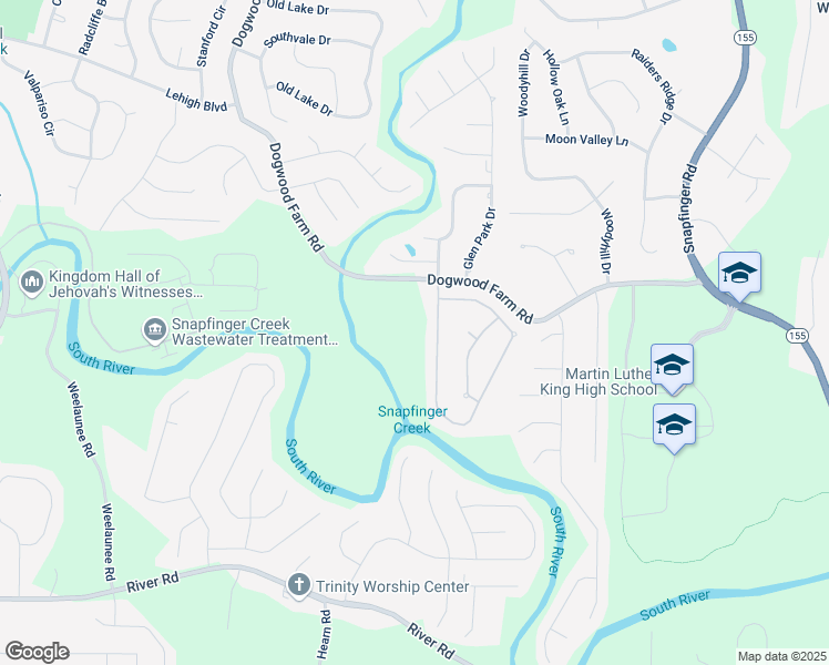 map of restaurants, bars, coffee shops, grocery stores, and more near 4519 Mossey Drive in Stonecrest