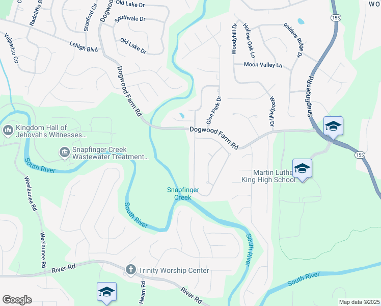 map of restaurants, bars, coffee shops, grocery stores, and more near 4519 Mossey Drive in Stonecrest