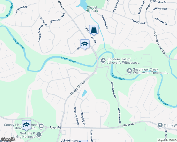 map of restaurants, bars, coffee shops, grocery stores, and more near 3988 Chimney Ridge Drive in Ellenwood