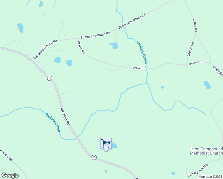 map of restaurants, bars, coffee shops, grocery stores, and more near 263 Prater Road in Waco