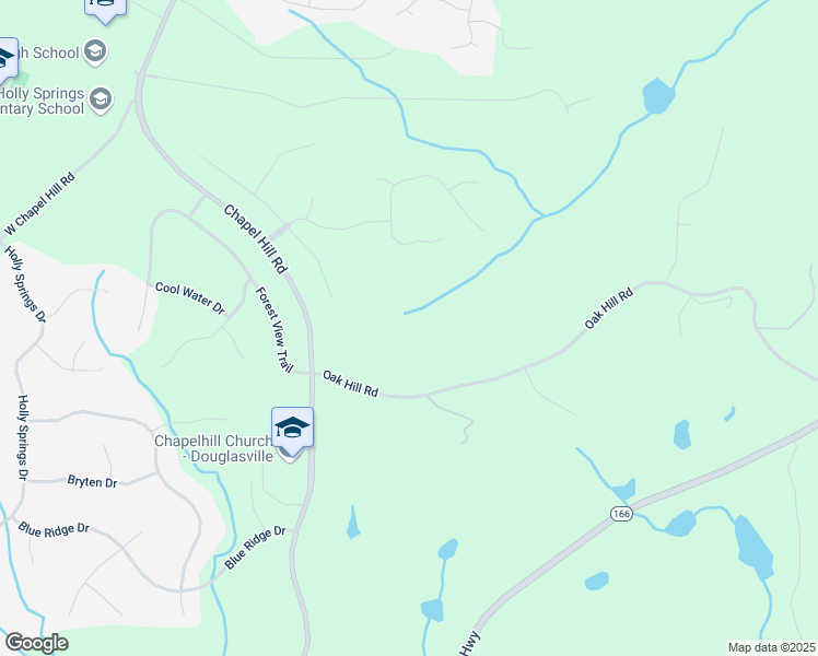 map of restaurants, bars, coffee shops, grocery stores, and more near 4100 Oak Hill Road in Douglasville