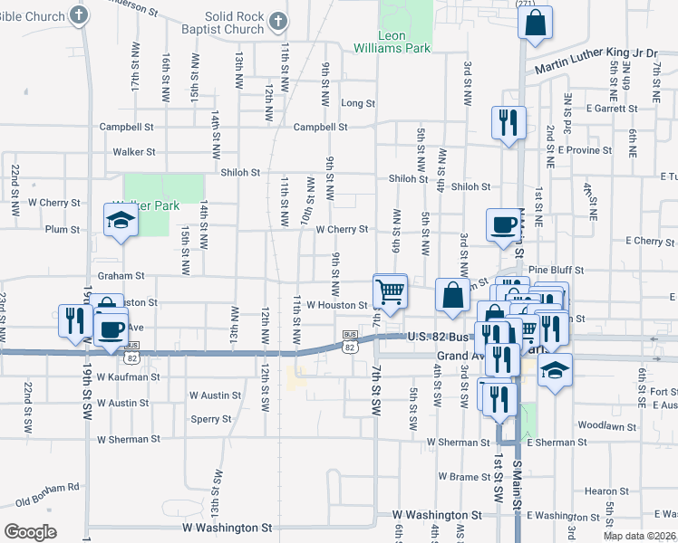 map of restaurants, bars, coffee shops, grocery stores, and more near 364 9th Street Northwest in Paris