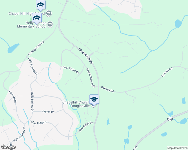 map of restaurants, bars, coffee shops, grocery stores, and more near 5214 Forest View Trail in Douglasville