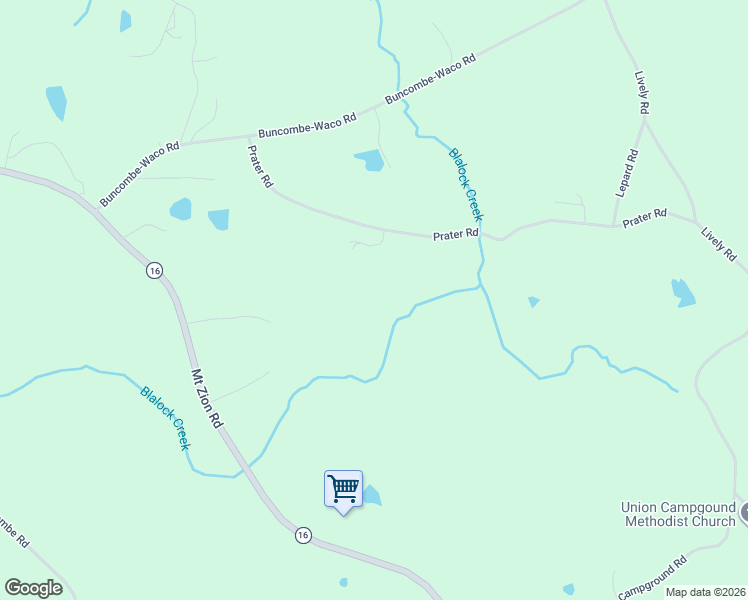 map of restaurants, bars, coffee shops, grocery stores, and more near 263 Prater Road in Waco