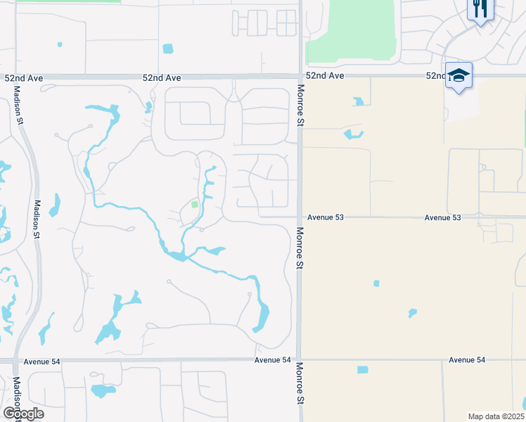 map of restaurants, bars, coffee shops, grocery stores, and more near 81853 Alegre in La Quinta