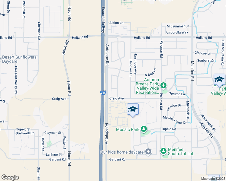 map of restaurants, bars, coffee shops, grocery stores, and more near 31448 Hallwood Court in Menifee