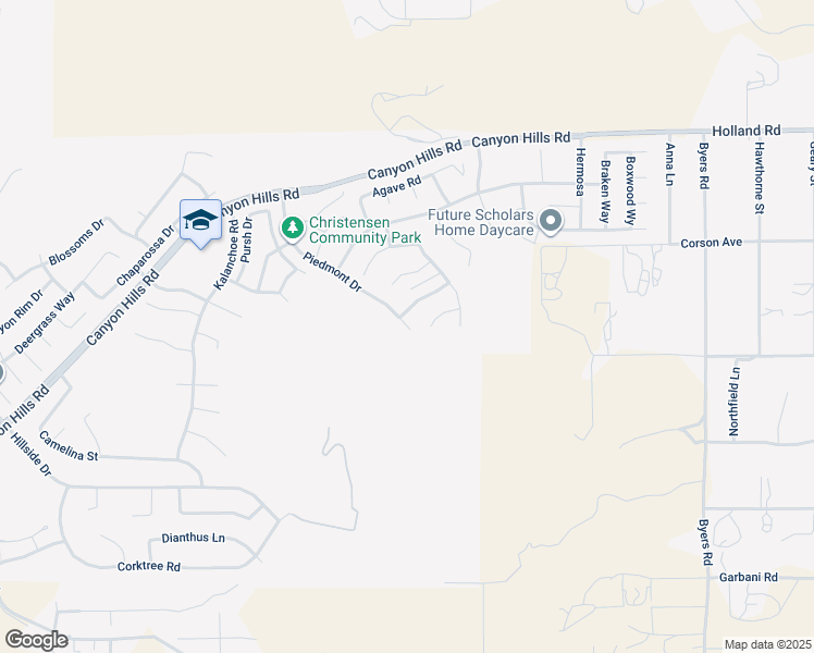 map of restaurants, bars, coffee shops, grocery stores, and more near 36377 Verbena Road in Lake Elsinore