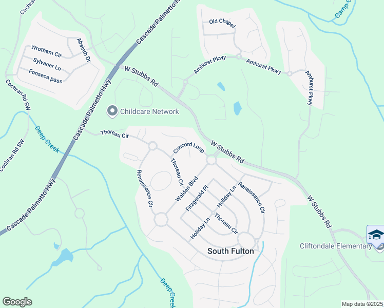 map of restaurants, bars, coffee shops, grocery stores, and more near 753 Hayes Court in Atlanta
