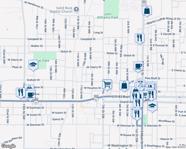 map of restaurants, bars, coffee shops, grocery stores, and more near 364 9th Street Northwest in Paris