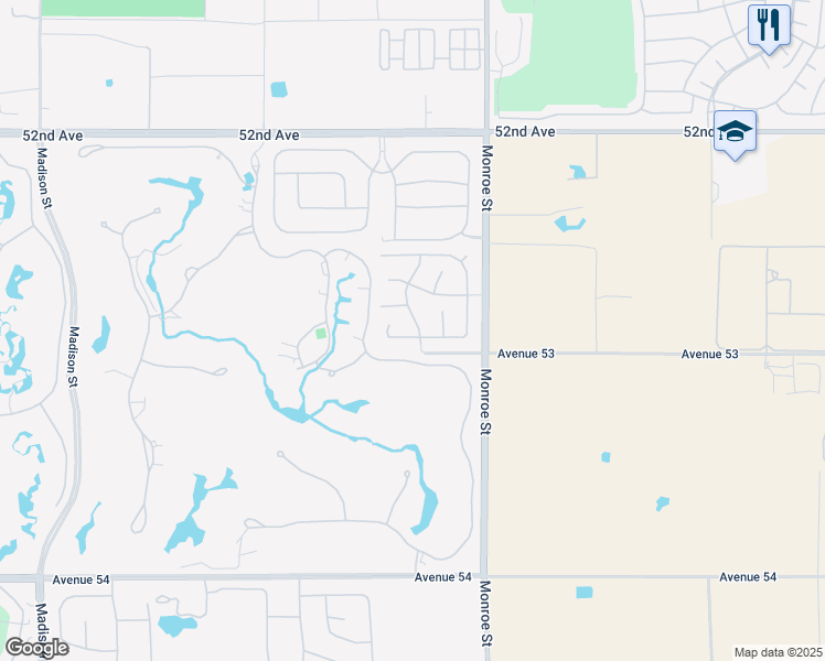 map of restaurants, bars, coffee shops, grocery stores, and more near 81853 Alegre in La Quinta