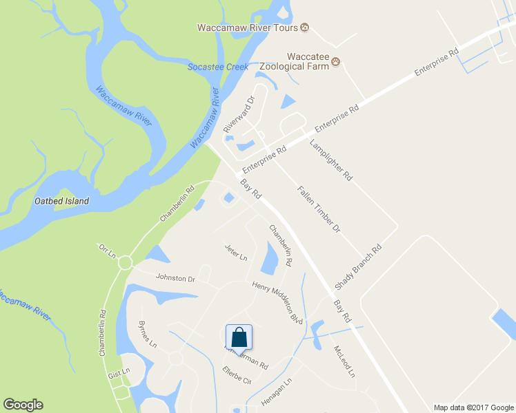 map of restaurants, bars, coffee shops, grocery stores, and more near 284 Chamberlin Road in Myrtle Beach