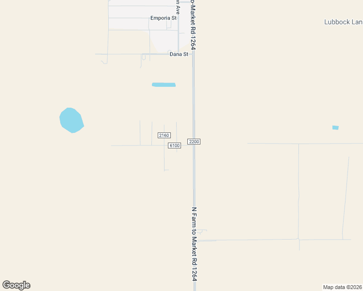 map of restaurants, bars, coffee shops, grocery stores, and more near C R 6100 in Lubbock
