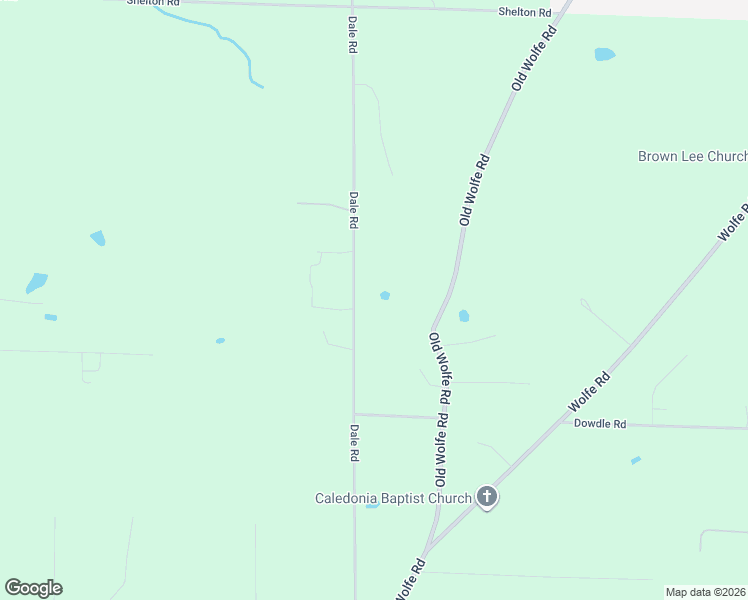 map of restaurants, bars, coffee shops, grocery stores, and more near 1505 Dale Road in Caledonia