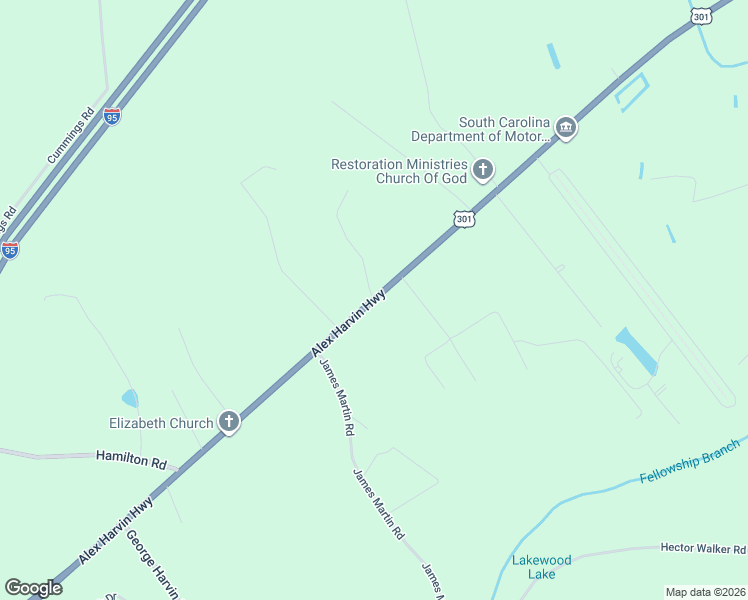 map of restaurants, bars, coffee shops, grocery stores, and more near 1100 Allen Road in Manning