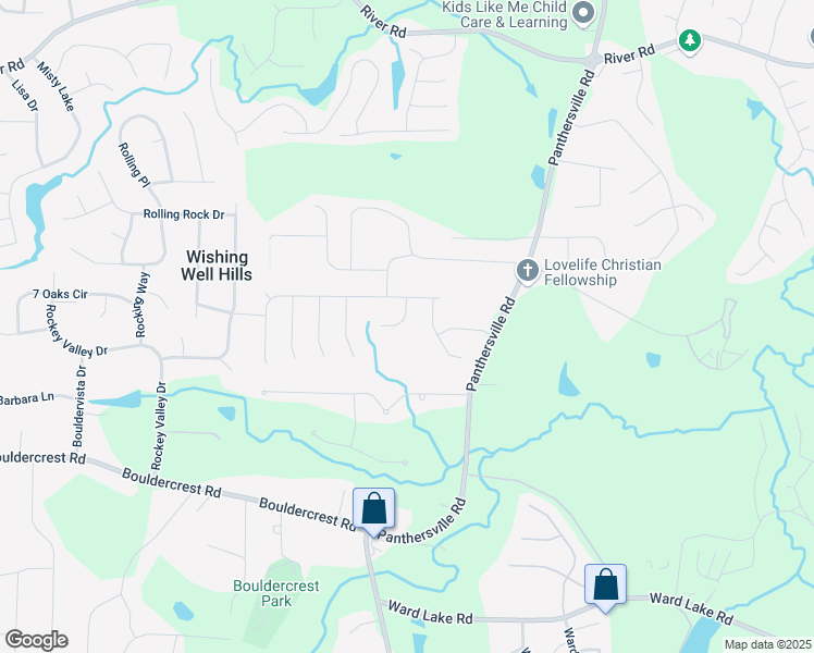 map of restaurants, bars, coffee shops, grocery stores, and more near 2557 Pendergrass Court in Ellenwood