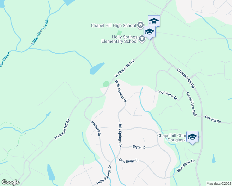 map of restaurants, bars, coffee shops, grocery stores, and more near 5163 Holly Springs Drive in Douglasville