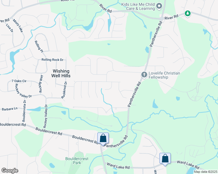 map of restaurants, bars, coffee shops, grocery stores, and more near 2562 Pendergrass Court in Ellenwood