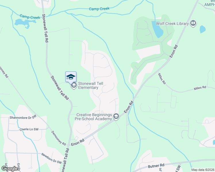 map of restaurants, bars, coffee shops, grocery stores, and more near 3330 Sequoia Avenue in Atlanta