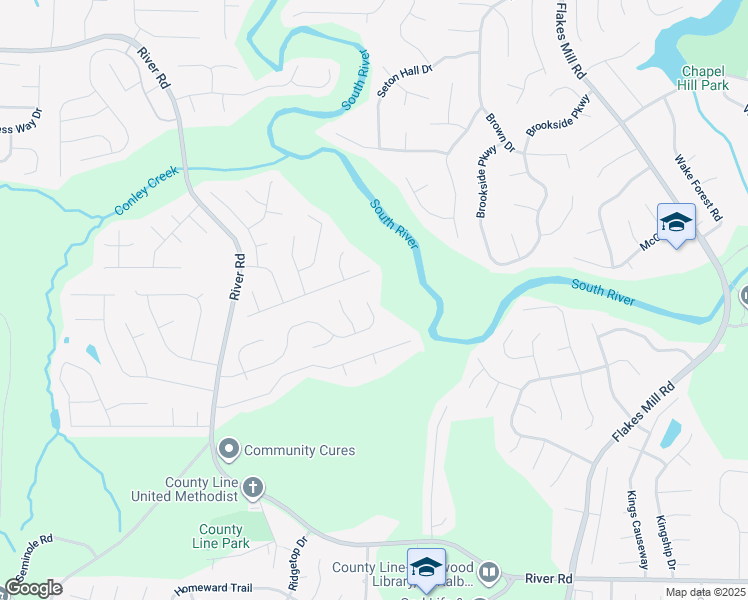 map of restaurants, bars, coffee shops, grocery stores, and more near 3719 Cameron Hills Place in Ellenwood