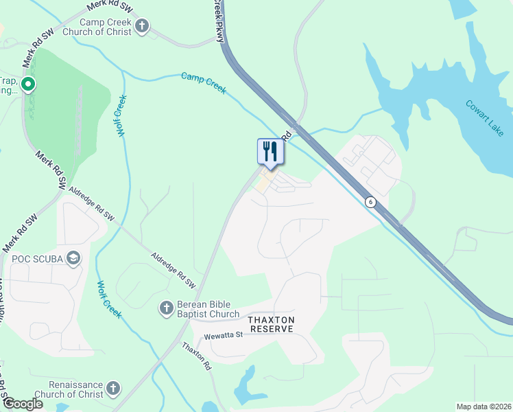 map of restaurants, bars, coffee shops, grocery stores, and more near 4967 Zoya Court in Atlanta