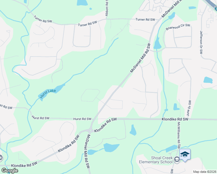 map of restaurants, bars, coffee shops, grocery stores, and more near 961 McDaniel Mill Road Southwest in Conyers