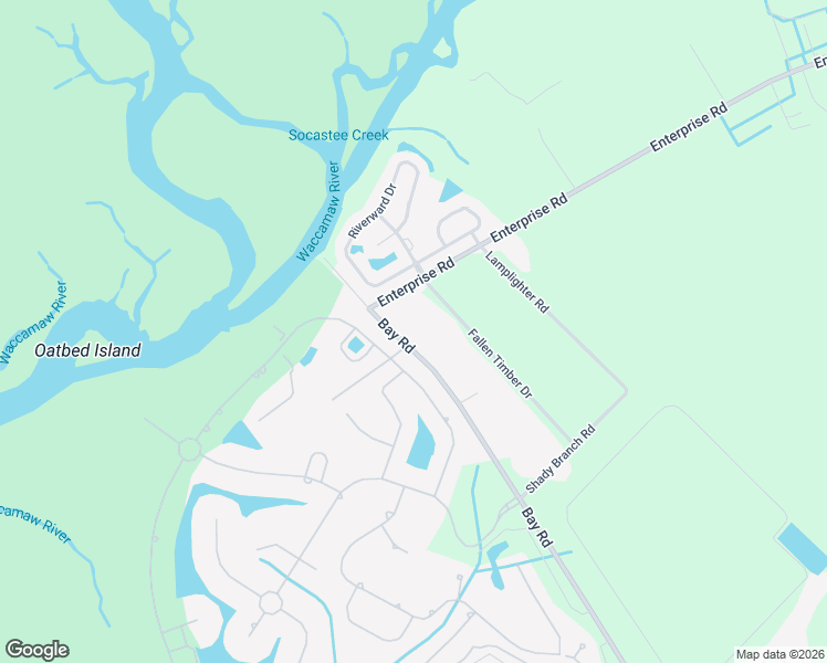 map of restaurants, bars, coffee shops, grocery stores, and more near 8921 Enterprise Road in Myrtle Beach