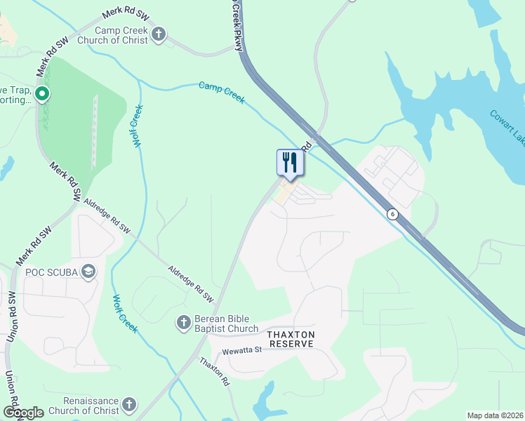 map of restaurants, bars, coffee shops, grocery stores, and more near 4967 Zoya Court in Atlanta