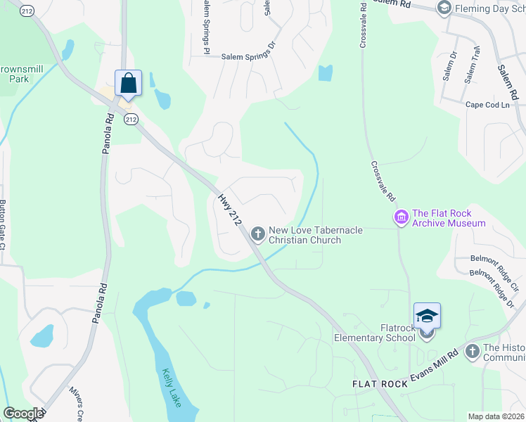 map of restaurants, bars, coffee shops, grocery stores, and more near 4071 Preston Oaks Place in Stonecrest