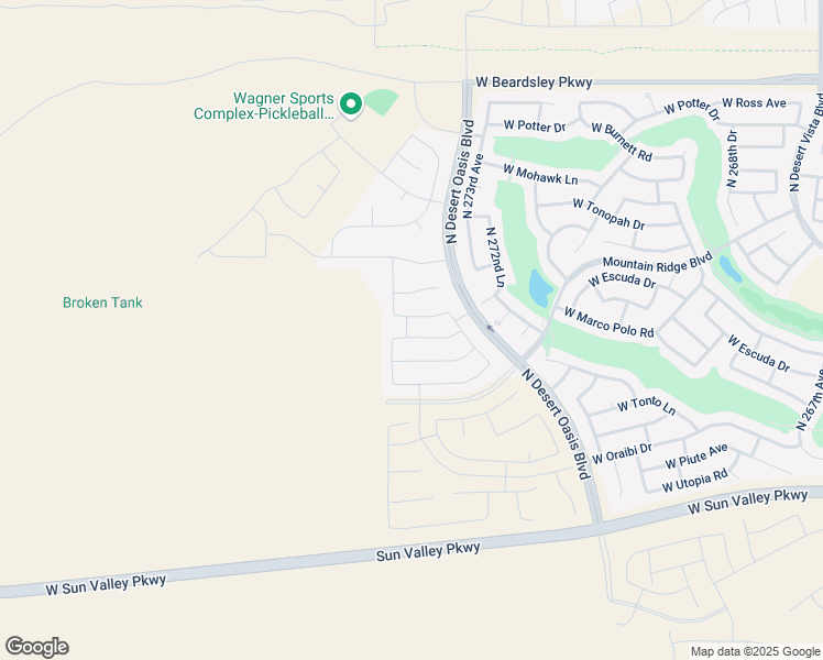 map of restaurants, bars, coffee shops, grocery stores, and more near 27437 West Yukon Drive in Buckeye