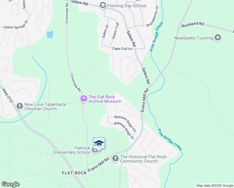 map of restaurants, bars, coffee shops, grocery stores, and more near 5617 Winchester Place in Stonecrest
