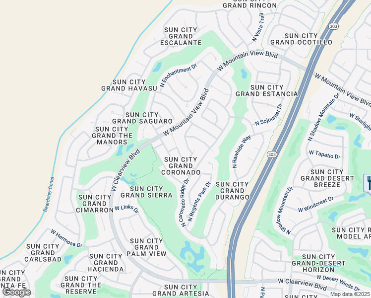 map of restaurants, bars, coffee shops, grocery stores, and more near 19972 North Portico Way in Surprise