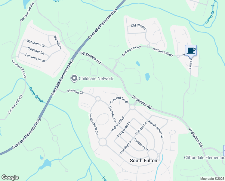 map of restaurants, bars, coffee shops, grocery stores, and more near 777 Hayes Ct in College Park