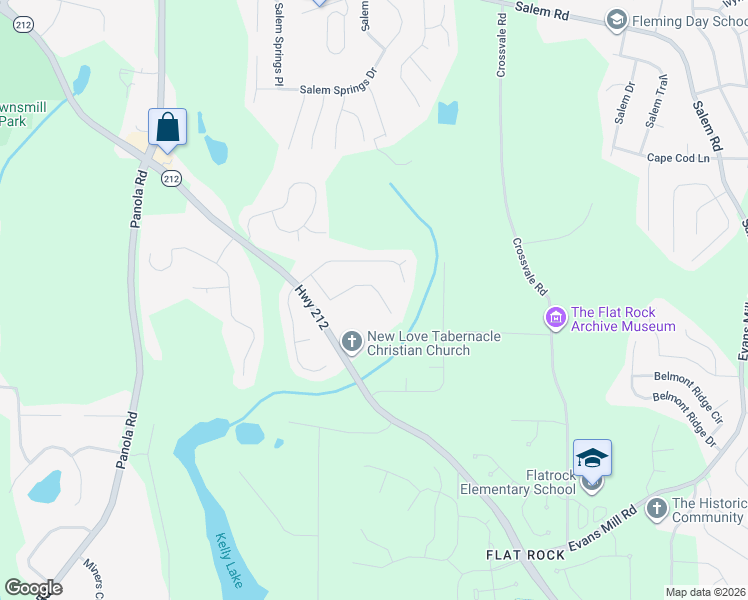 map of restaurants, bars, coffee shops, grocery stores, and more near 4071 Preston Oaks Place in Stonecrest