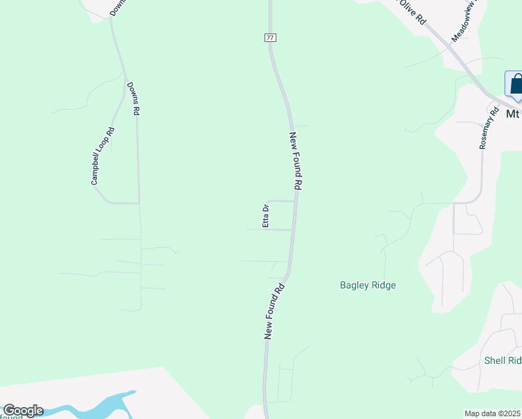 map of restaurants, bars, coffee shops, grocery stores, and more near 5424 Etta Drive in Mount Olive
