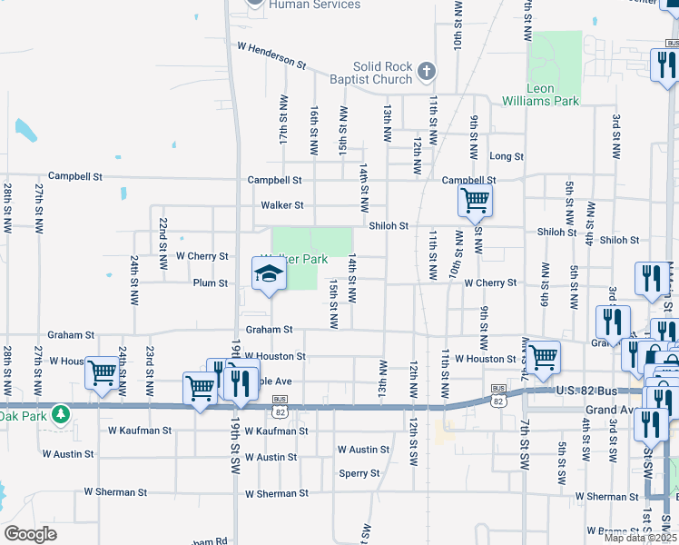 map of restaurants, bars, coffee shops, grocery stores, and more near 1546 West Cherry Street in Paris