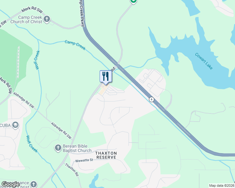 map of restaurants, bars, coffee shops, grocery stores, and more near 149 Kiram Terrace Southwest in Atlanta