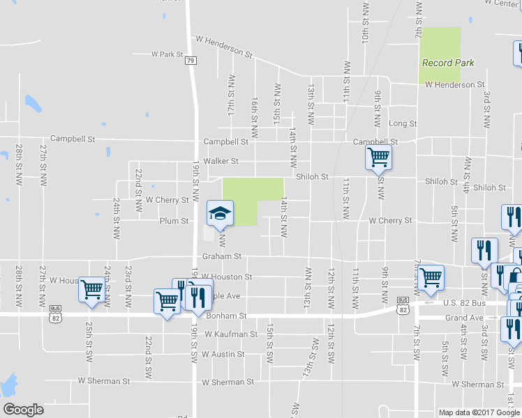 map of restaurants, bars, coffee shops, grocery stores, and more near 1546 West Cherry Street in Paris