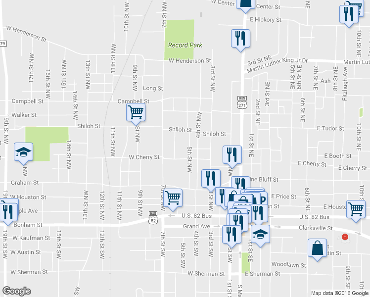 map of restaurants, bars, coffee shops, grocery stores, and more near 549 5th St NW in Paris