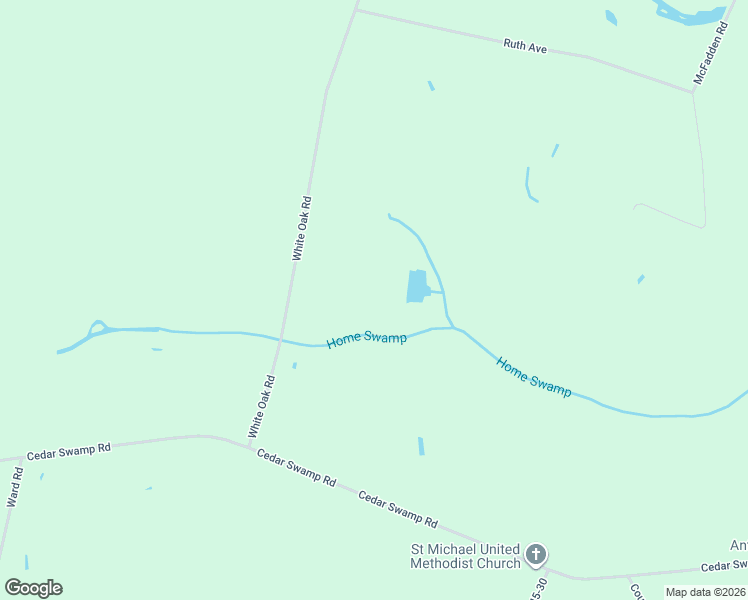 map of restaurants, bars, coffee shops, grocery stores, and more near 104 White Oak Road in Kingstree