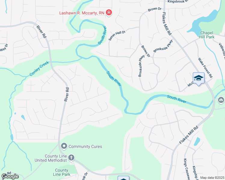 map of restaurants, bars, coffee shops, grocery stores, and more near 3719 Cameron Hills Pl in Ellenwood
