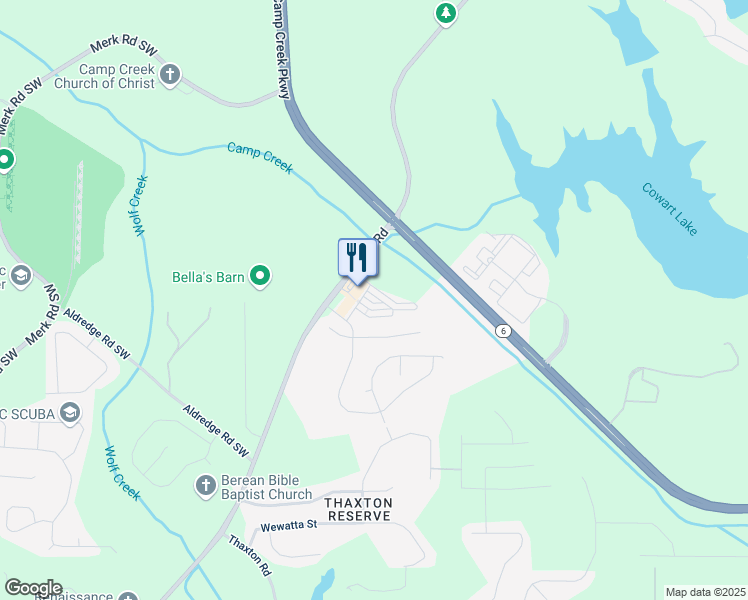 map of restaurants, bars, coffee shops, grocery stores, and more near 204 Mahnaz Drive in Atlanta