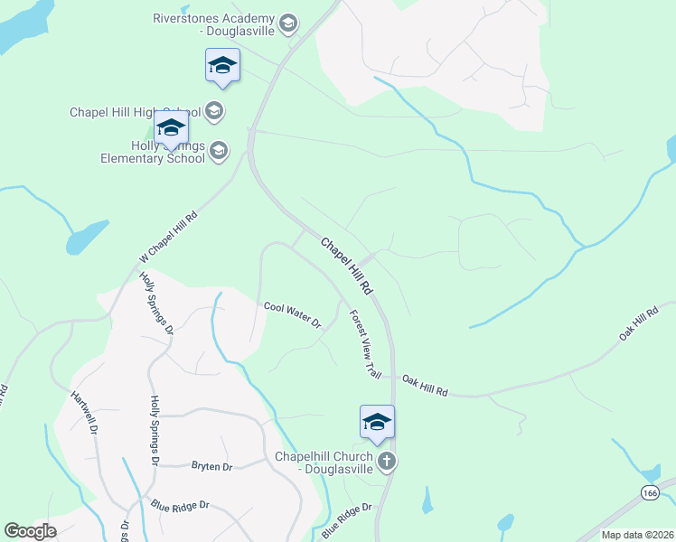 map of restaurants, bars, coffee shops, grocery stores, and more near 5133 Forest View Trail in Douglasville