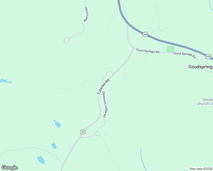 map of restaurants, bars, coffee shops, grocery stores, and more near 89 Opossum Valley Road in Parrish