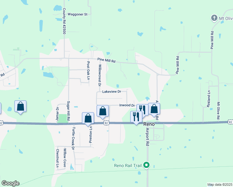 map of restaurants, bars, coffee shops, grocery stores, and more near 6330 Knollwood Drive in Reno