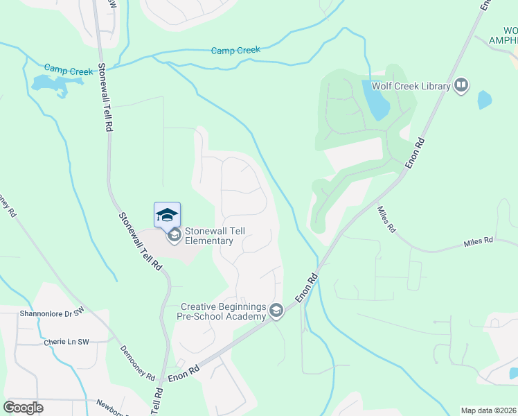 map of restaurants, bars, coffee shops, grocery stores, and more near 3300 Arbor Run Place in Atlanta
