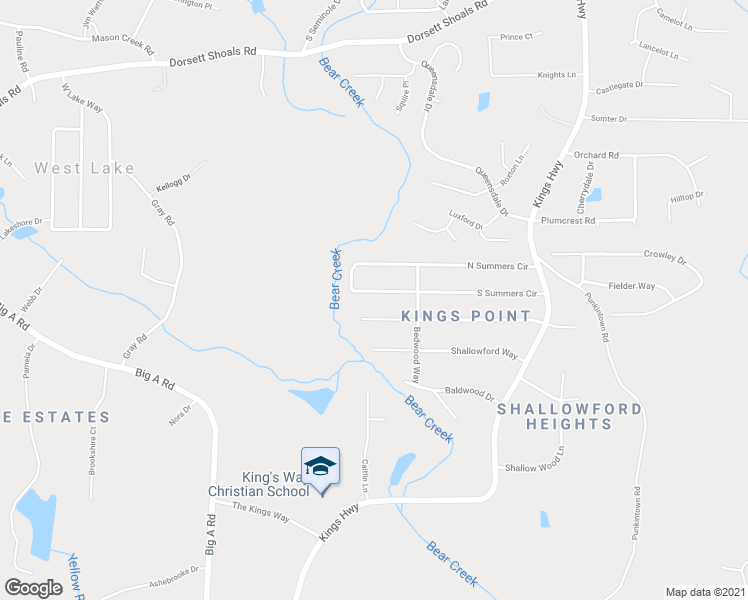 map of restaurants, bars, coffee shops, grocery stores, and more near 6372 South Summers Circle in Douglasville