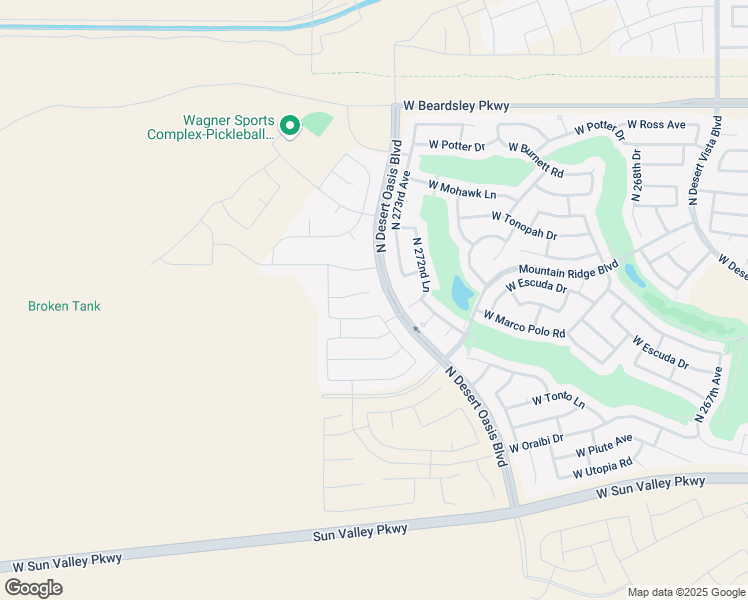 map of restaurants, bars, coffee shops, grocery stores, and more near 27419 West Yukon Drive in Buckeye