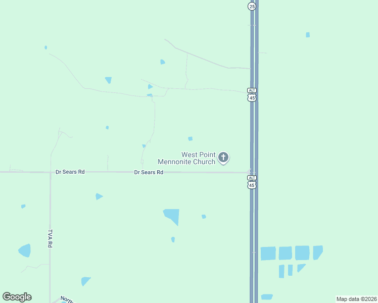 map of restaurants, bars, coffee shops, grocery stores, and more near 1272-1310 Doctor Sears Road in West Point
