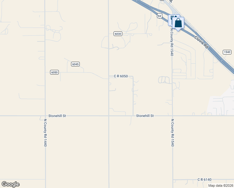 map of restaurants, bars, coffee shops, grocery stores, and more near 7218 County Road 1500 in Shallowater